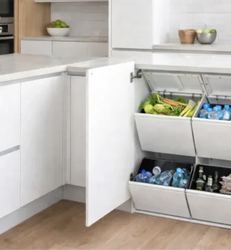 cubos de reciclaje para cocinas pequeñas