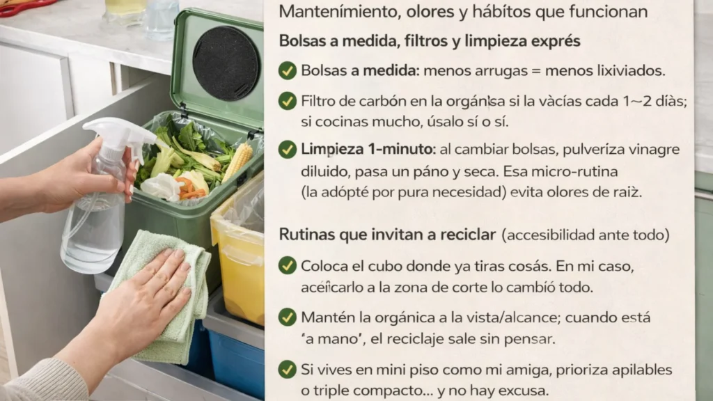 mantenimiento cubos reciclaje