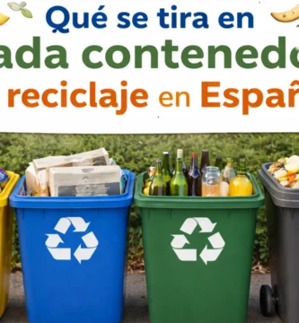 Qué se tira en cada contenedor de reciclaje en España (guía clara y sin líos)